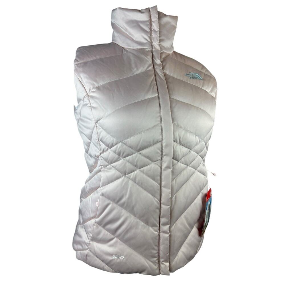 NWT The North Face Aconcagua Vest Purdy Pink Goose Down Full Zip Women's Medium - Picture 3 of 16